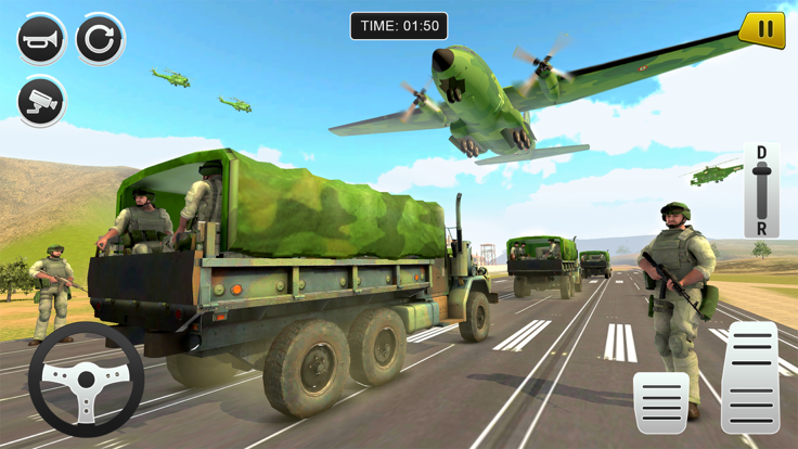 Army Truck Simulator Transport游戏截图