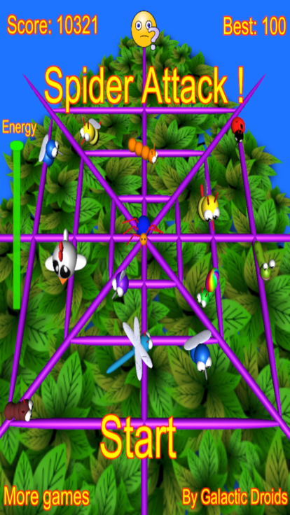 Spider Attack arcade game游戏截图