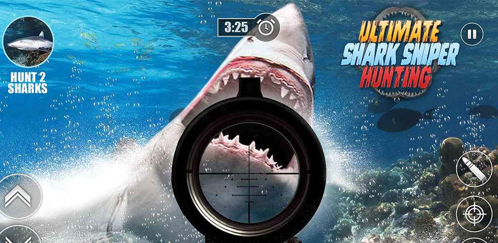 Ultimate Shark Sniper Hunting游戏截图
