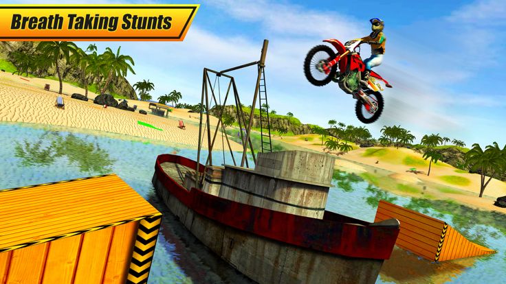 Beach Water Surfer Bike Racing - Motorbike Riding游戏截图