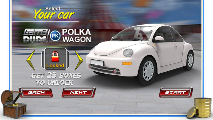 3D汽车驾驶特技 - 趣味模拟驾驶和模拟疯狂的冒险游戏截图