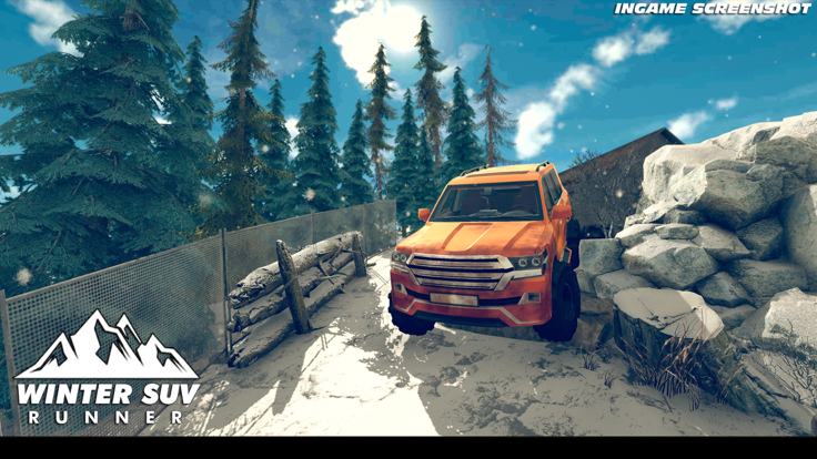 Winter SUV Mountains Runner游戏截图