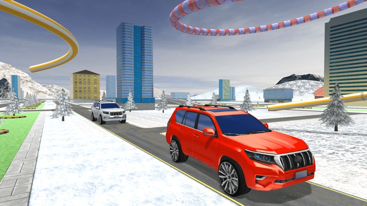 雪驾驶模拟器 3D-4 x 4 普拉多司机游戏游戏截图