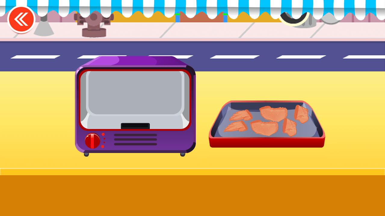 宝宝做鸡翅游戏截图