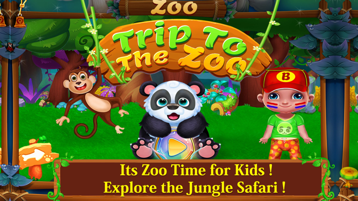 Kids Trip To The Zoo - Crazy Jungle Safari游戏截图