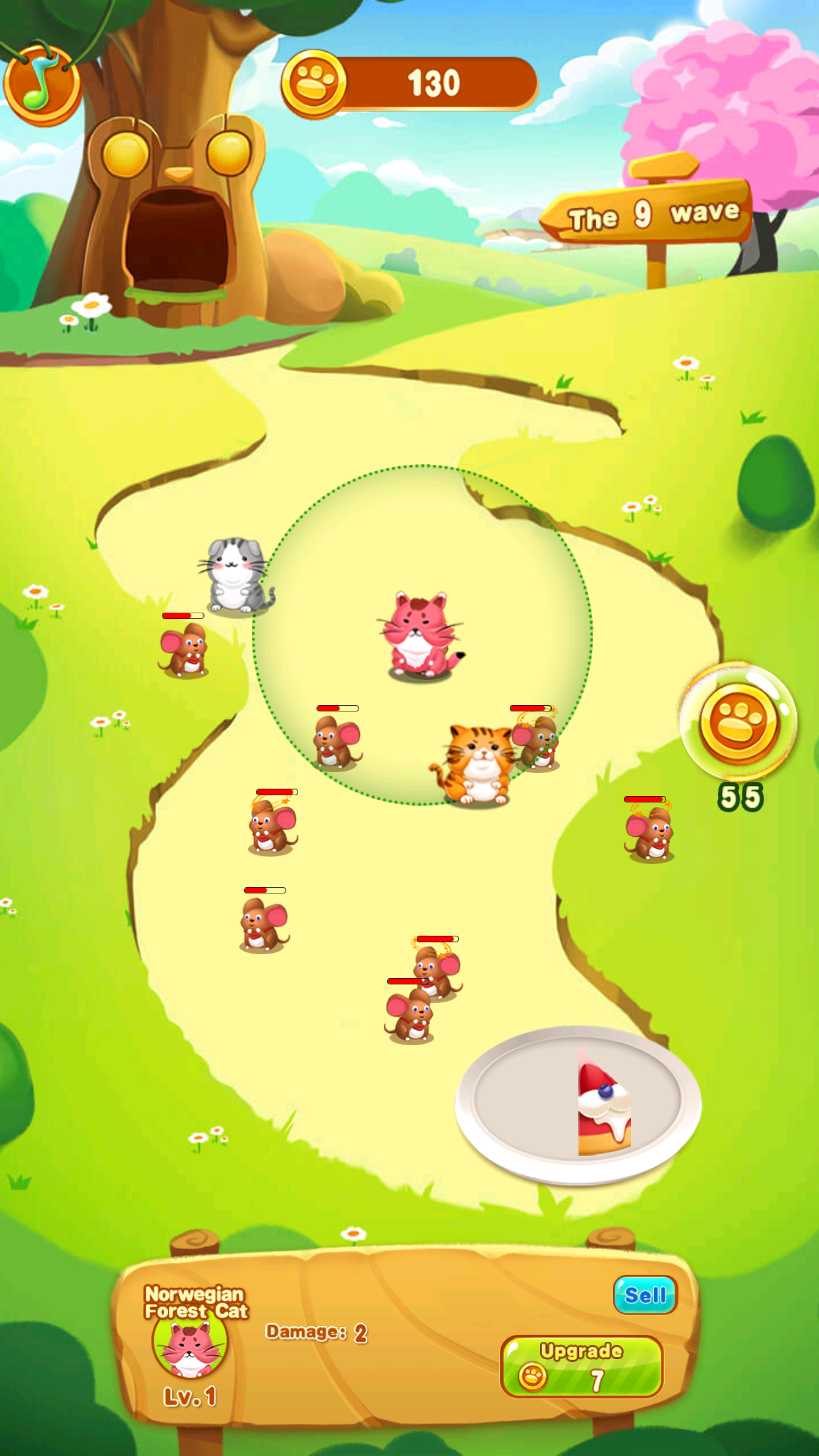 猫鼠战争：蛋糕保卫战游戏截图