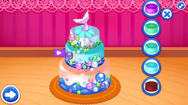 海洋蛋糕制作-多彩的美味蛋糕装饰游戏截图