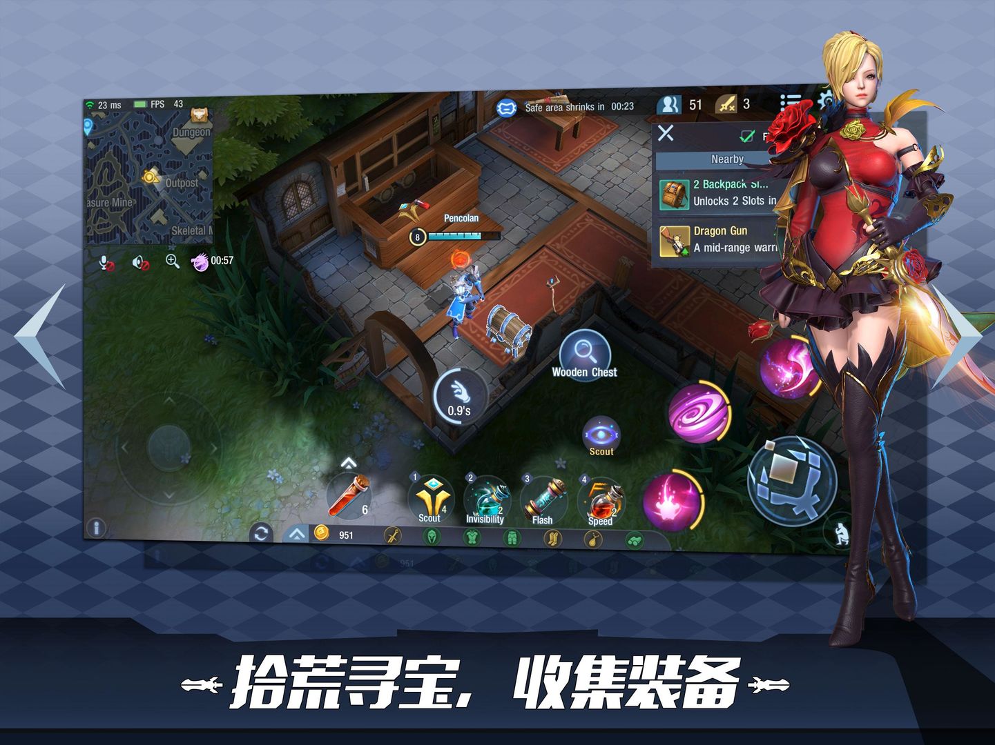 Screenshot of Survival Heroes - MOBA Battle Royale