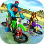 Superhero Water Surfer Bike Racing: Beach Racericon