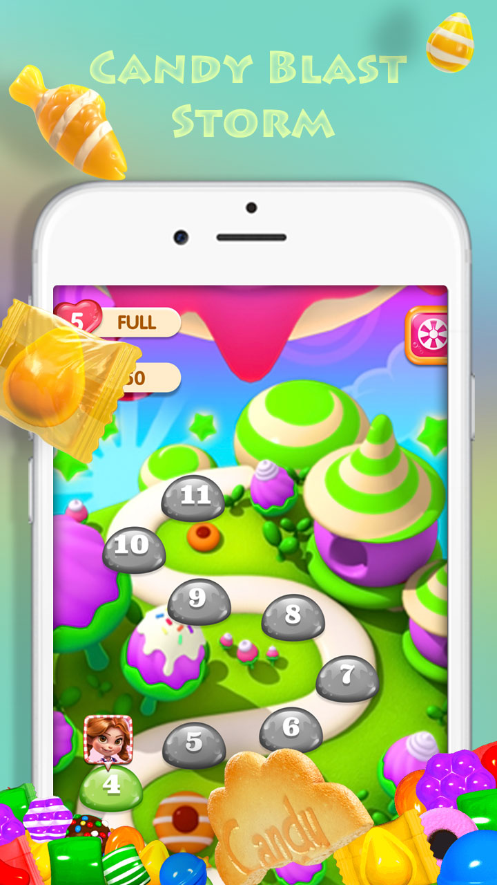 糖果消除风暴游戏截图