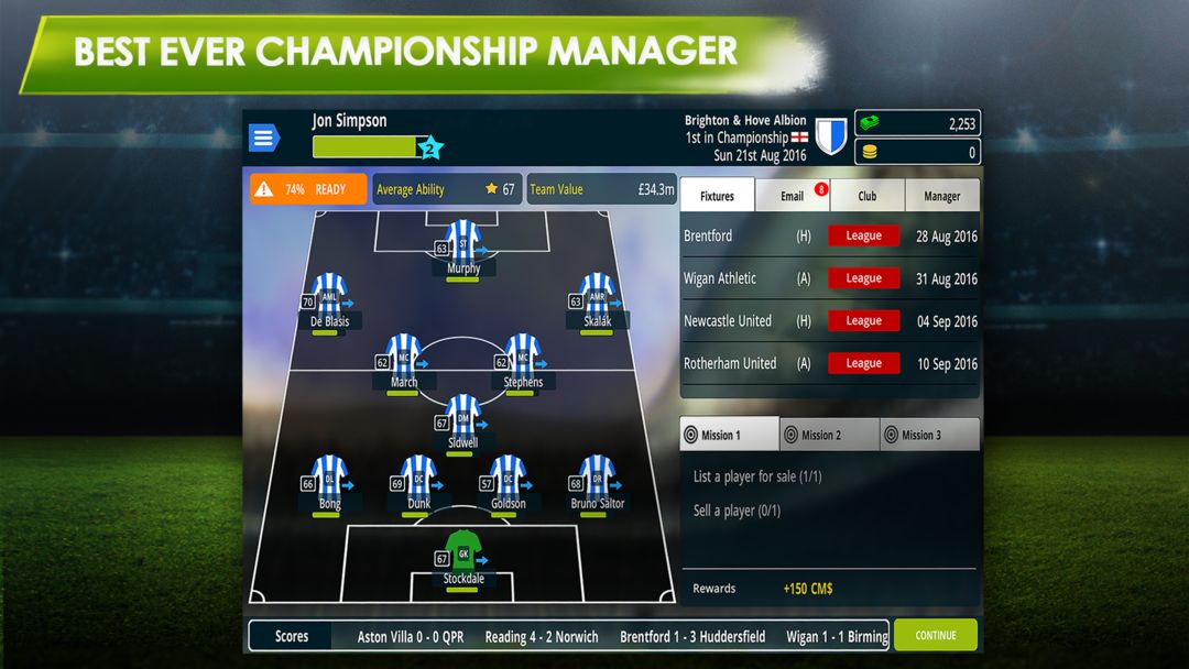 Championship Manager 17游戏截图
