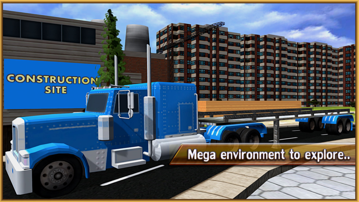 木材运输卡车 - 货运挂车行驶游戏截图