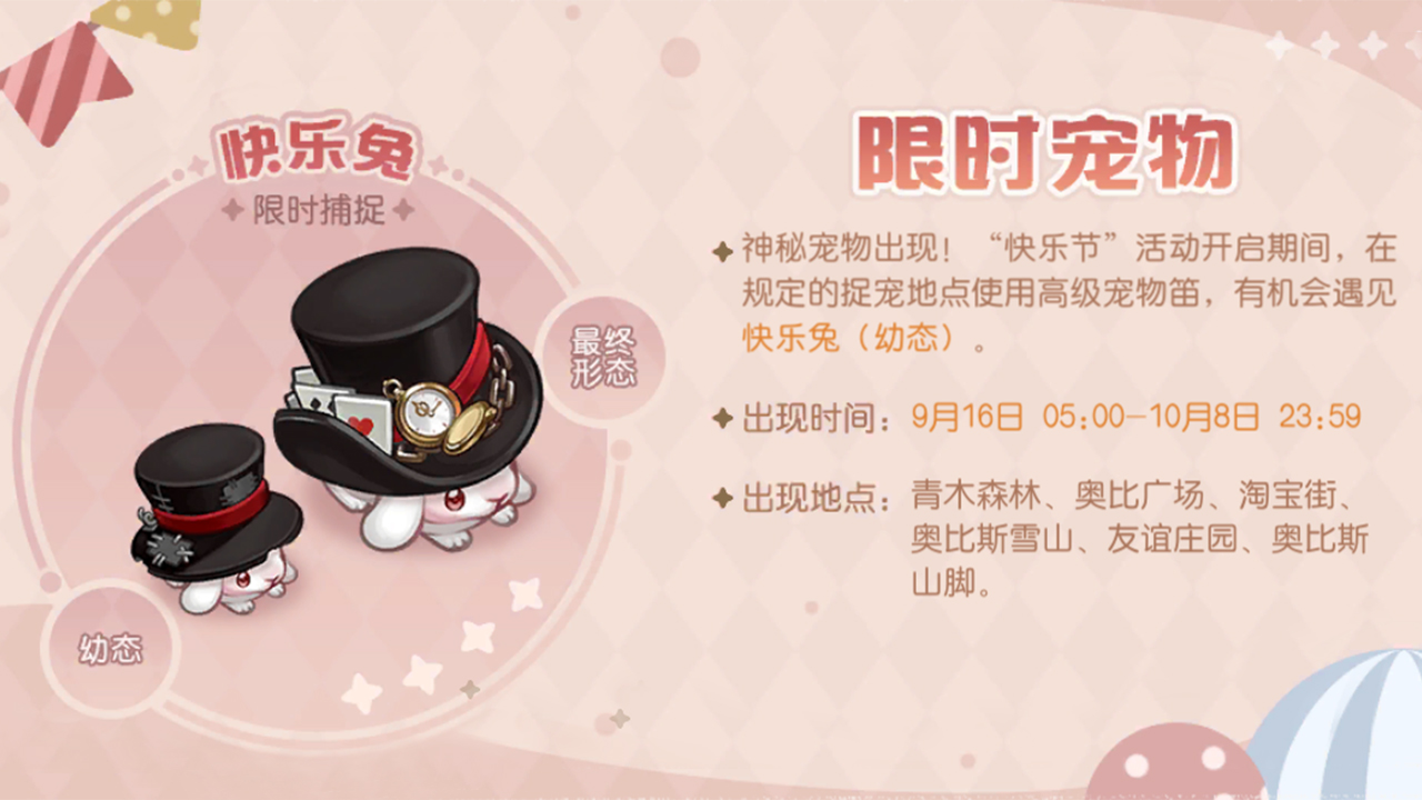 新宠物「快乐兔」登岛