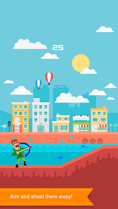 The Bowmasters run - jump游戏截图