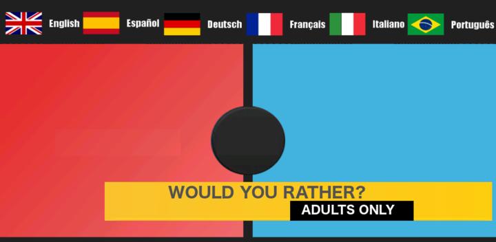 Would You Rather? Adults游戏截图