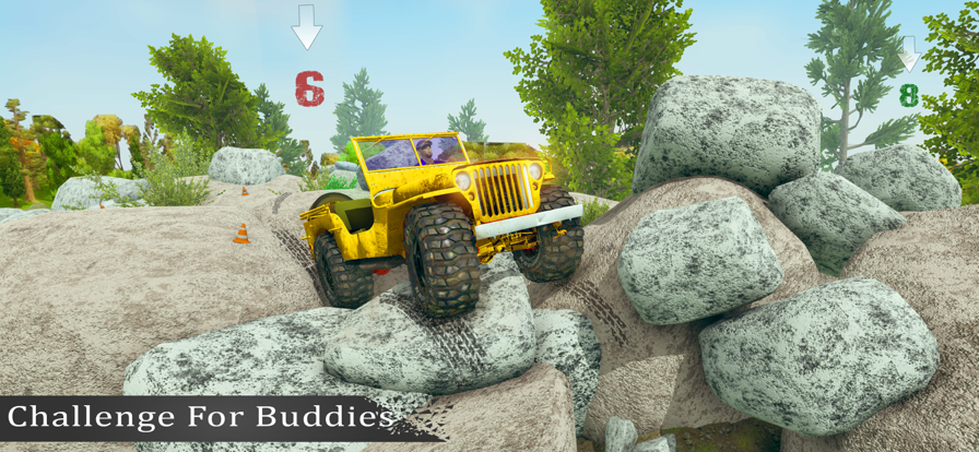 4x4 Jeep Rock Crawling Game游戏截图