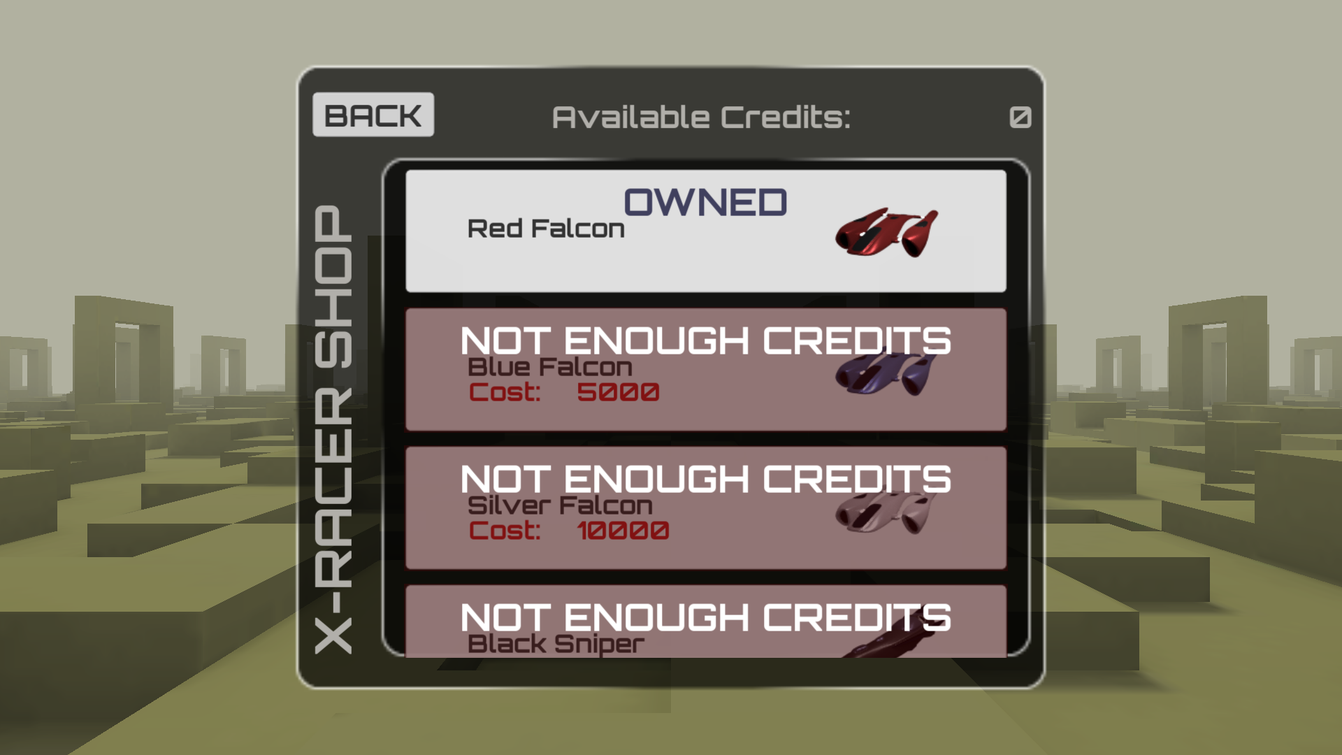 X-Racer（测试版）游戏截图