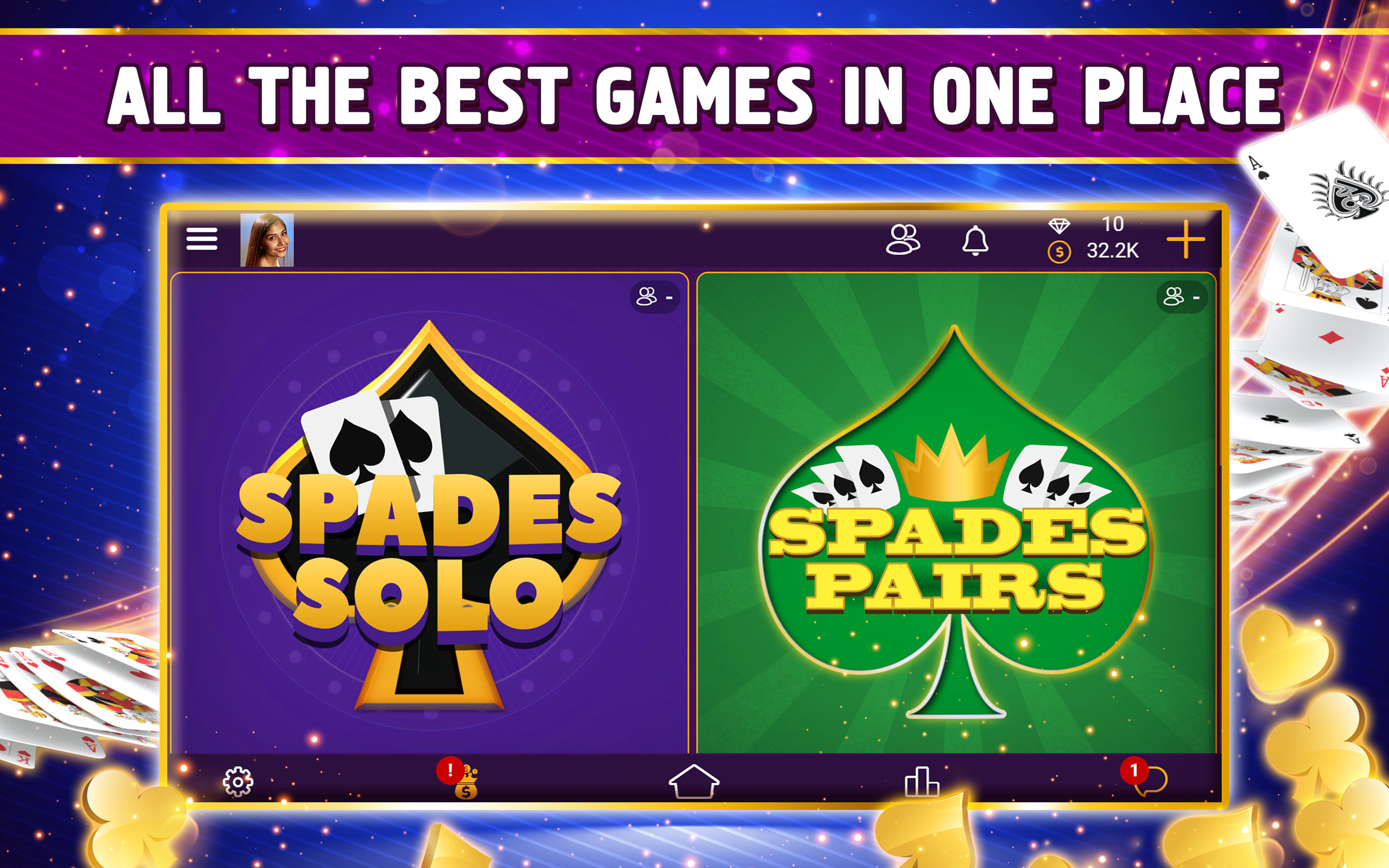 unblocked spades play spades plus online