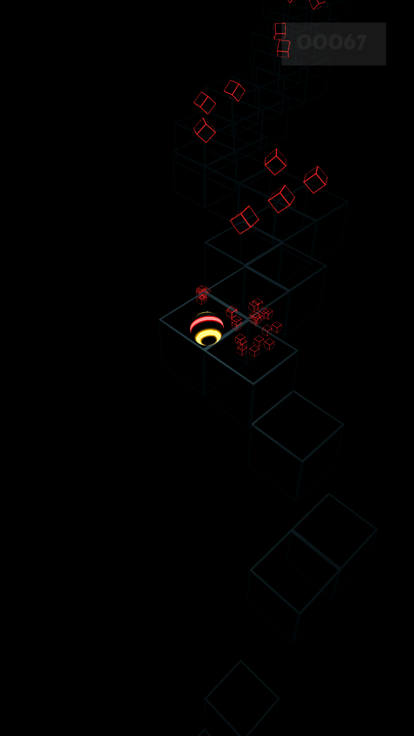 Neon Ball On The Wall游戏截图