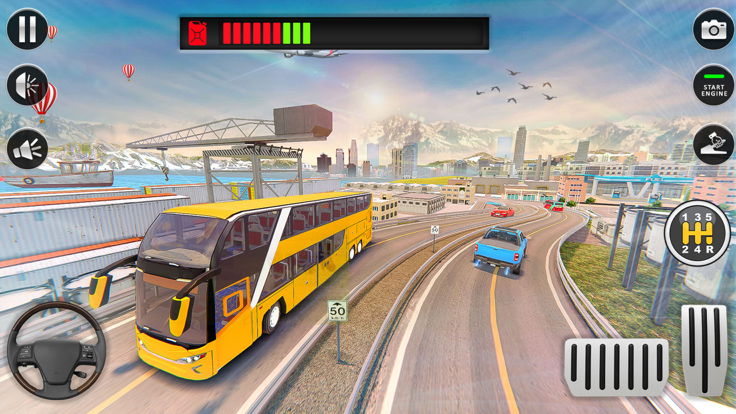 遨游中国公共巴士模拟器司机 - 校车超级驾驶停车场游戏 23游戏截图