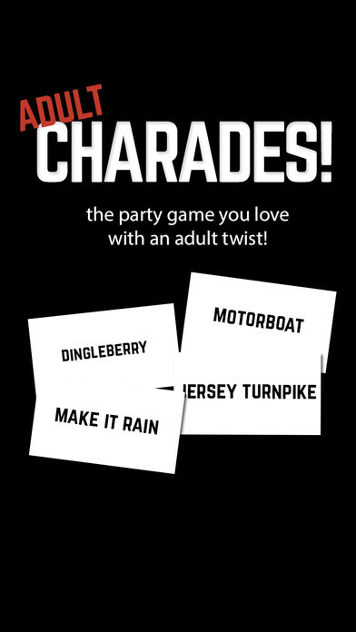 Adult Charades! Guess Words on Your Heads While Tilting Up or Down游戏截图