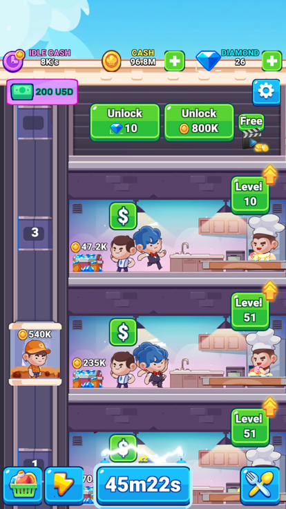 Idle Canteen Tycoon: Idle Food游戏截图