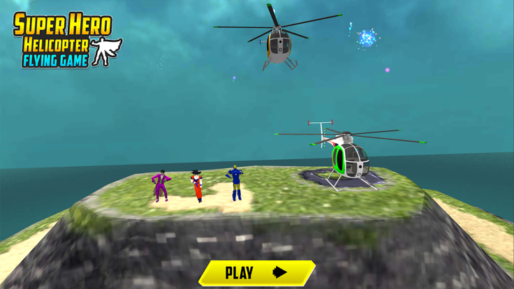 Flying Superhero Helicopter 3D游戏截图