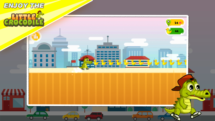 Little Happy Crocodile Run游戏截图