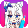 动漫漫画着色页与动画效果icon
