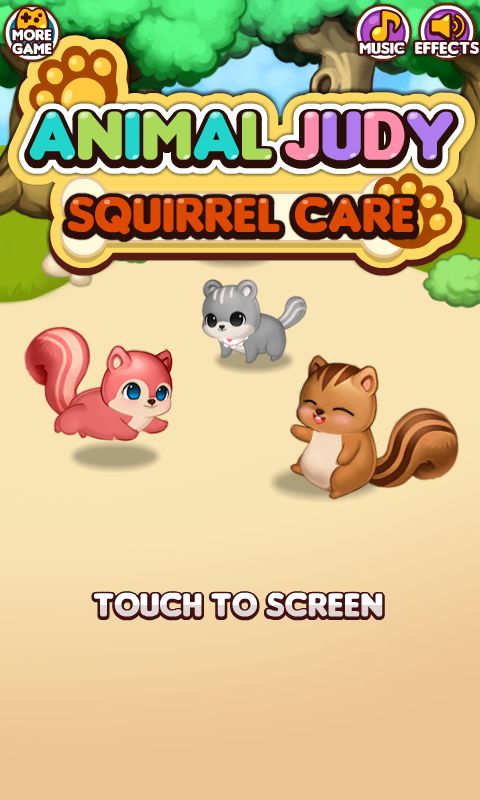 Screenshot of Animal Judy: Squirrel care