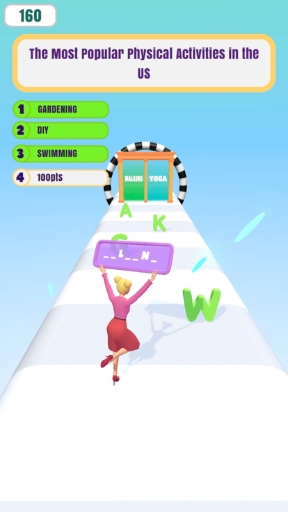 Trivia Words Run游戏截图