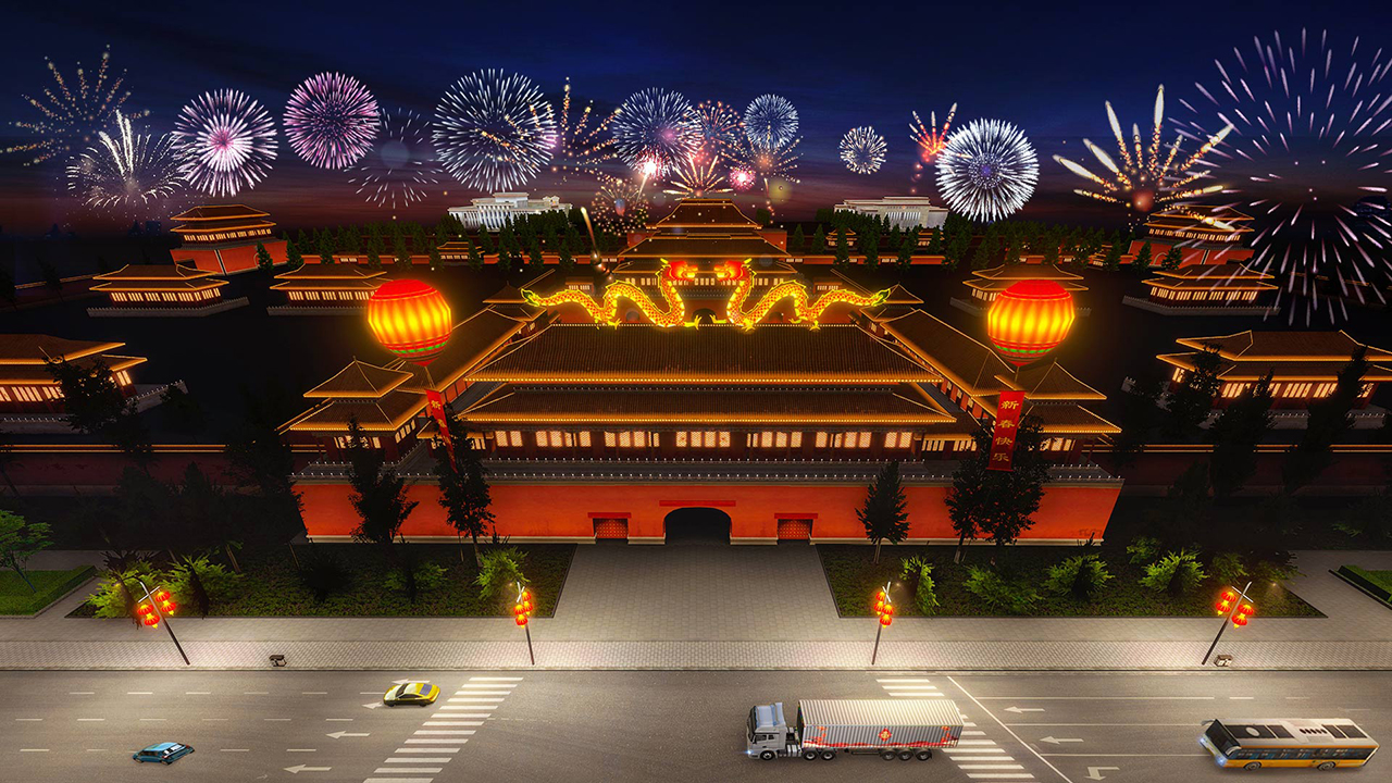 游戏内场景增加新春氛围