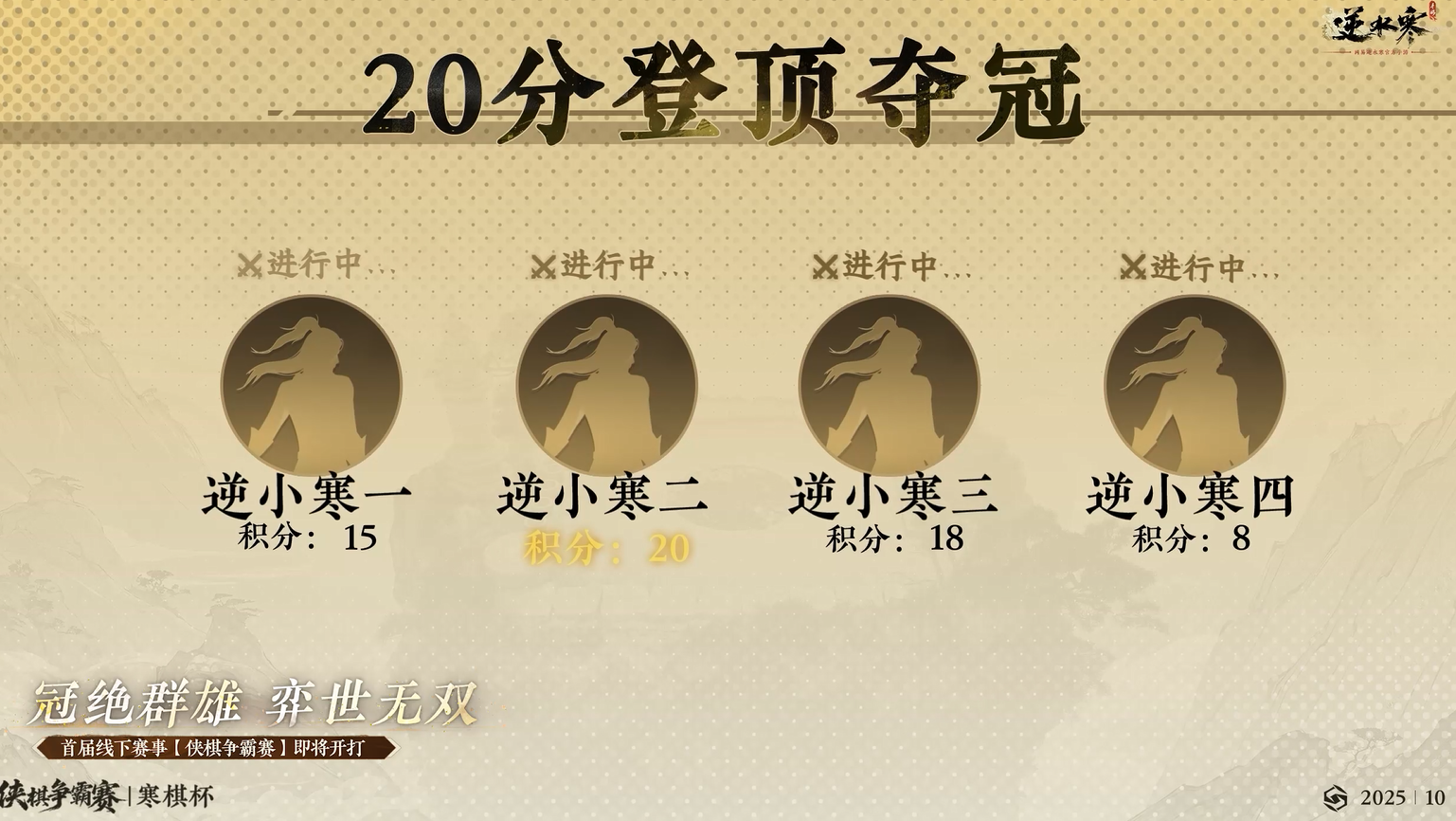 逆水侠棋升级归来！