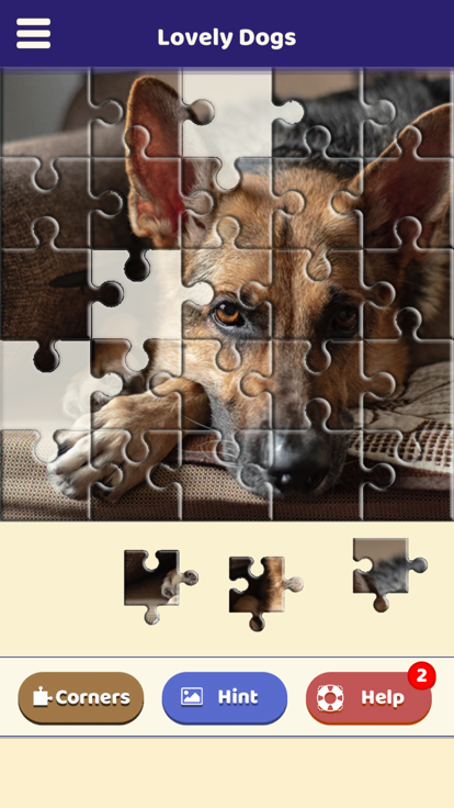 Lovely Dogs Puzzle游戏截图