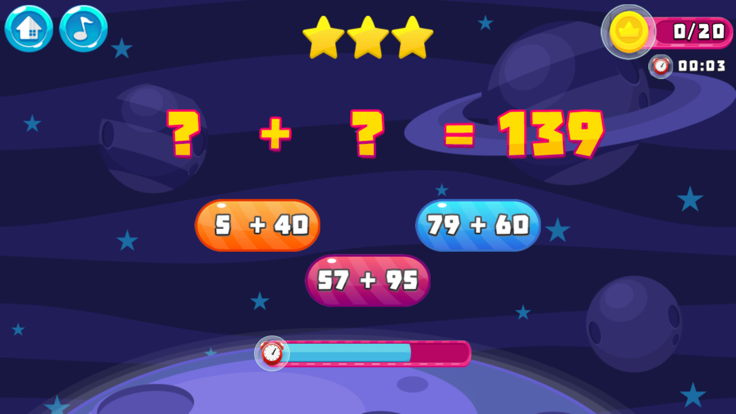 Math Game 2nd Grade-Brain Test游戏截图