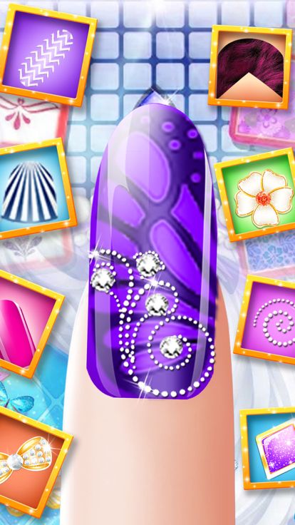 美甲游戏: 化妆美甲美甲设计修指甲美甲师游戏截图