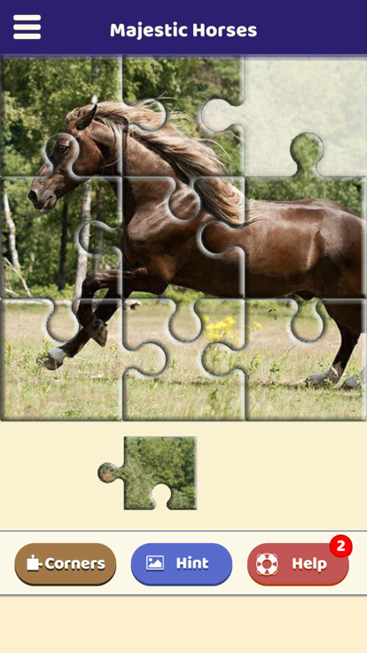 Majestic Horses Puzzle游戏截图