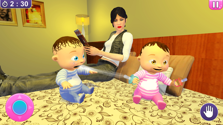 Newborn Twin Baby Mom Games 3D游戏截图