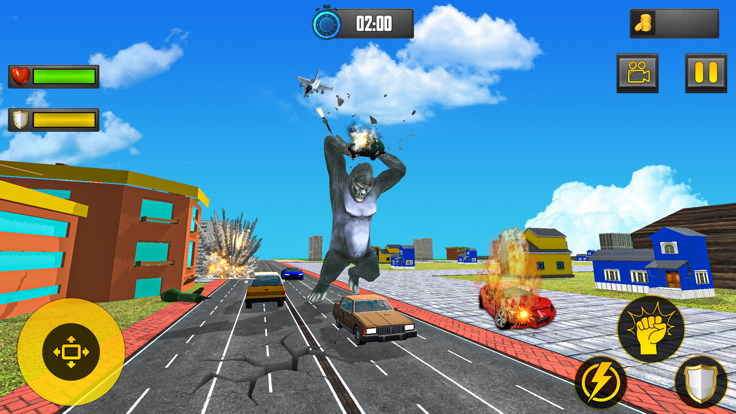 Angry Gorilla City Attack Game游戏截图