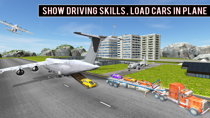 Modern Car Transporter plane游戏截图