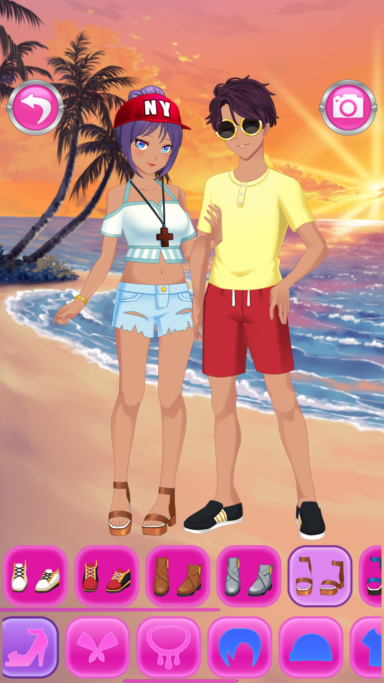 Games Dress Up Anime Couple