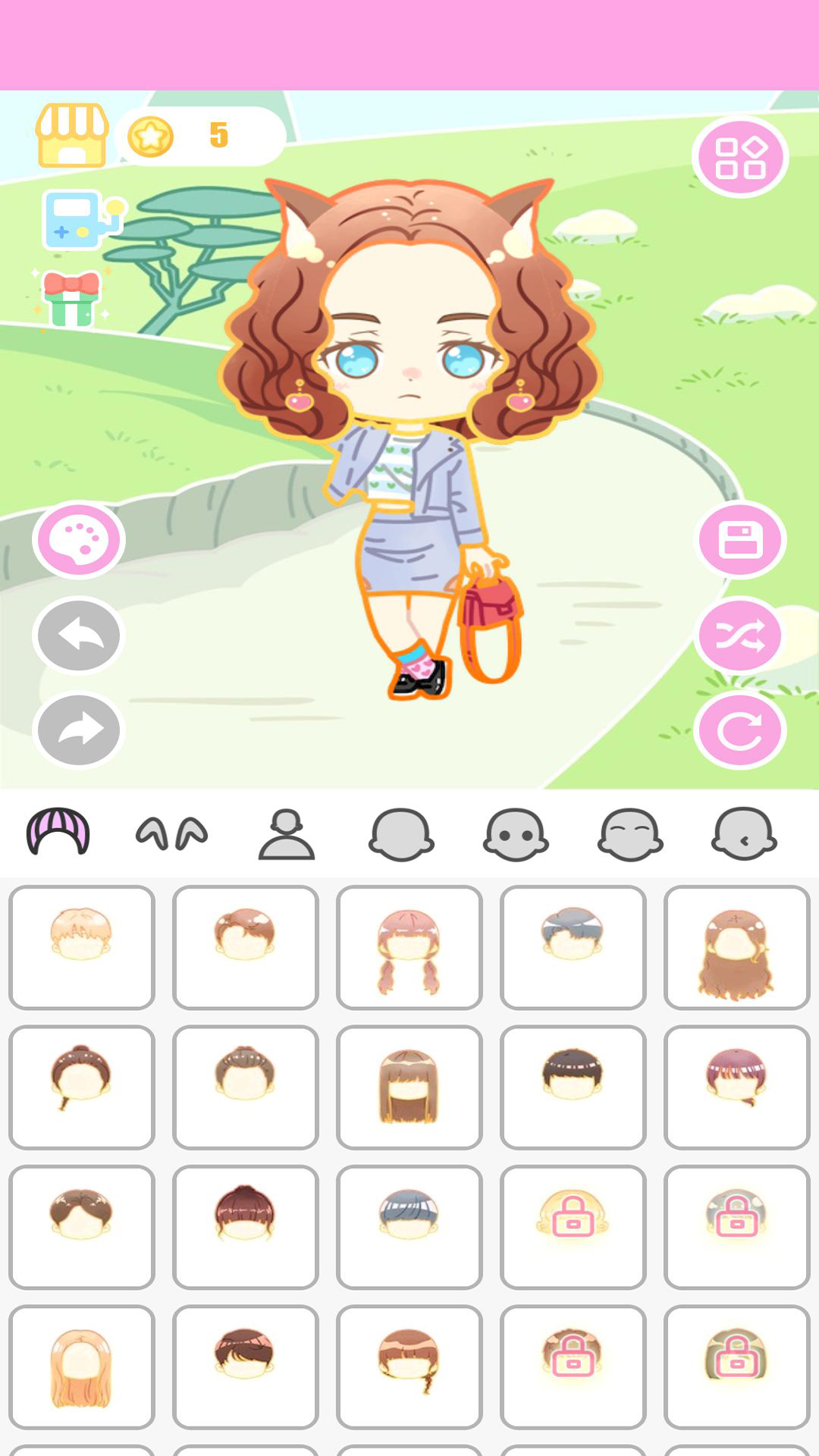 动漫女孩换装软件游戏截图