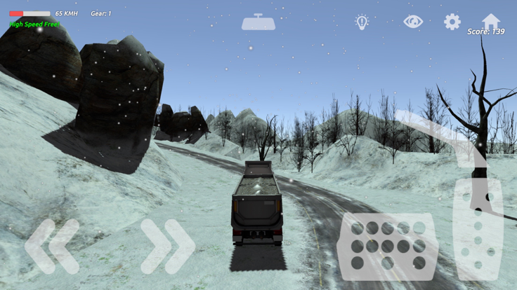 TIR Simulation & Race IV 3D : Hard winter游戏截图