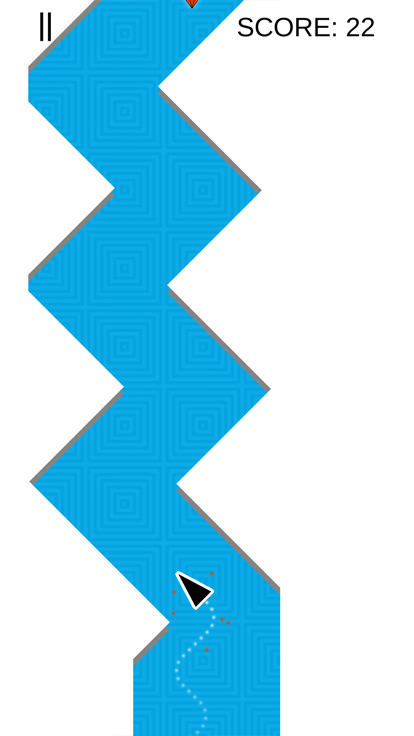 箭头之字形赛车游戏截图
