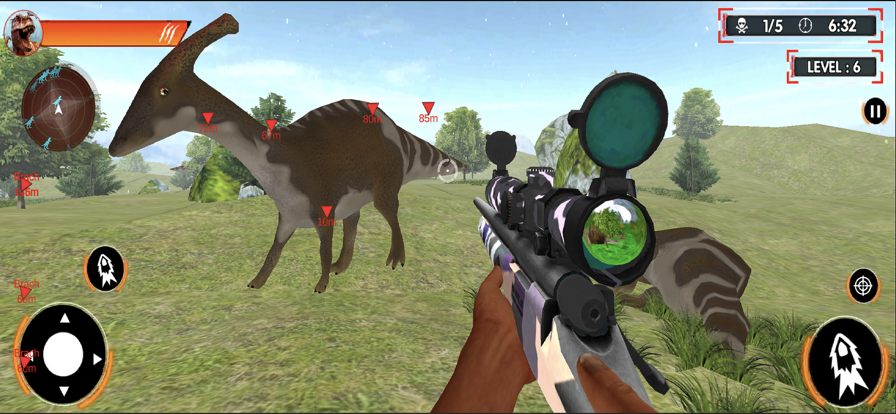 Wild Dino Hunting Gun Games 3d游戏截图