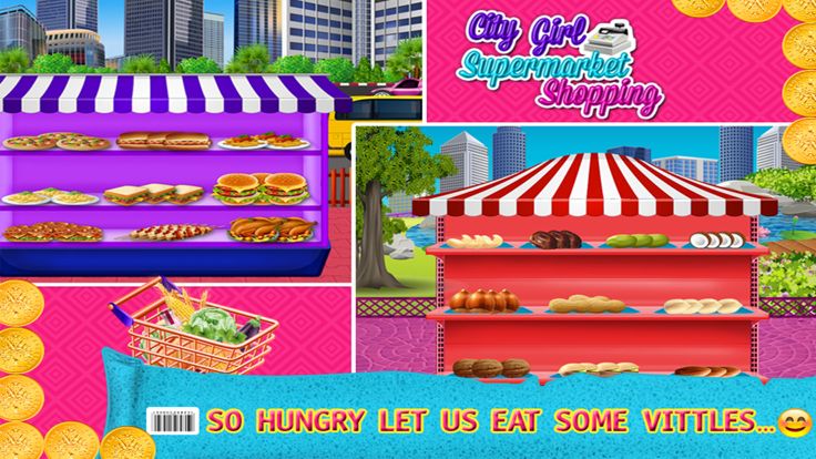 城市 女孩 超市 购物游戏截图