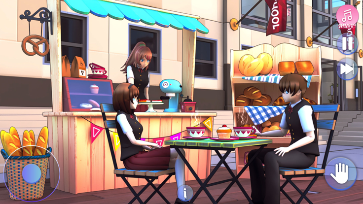 动漫学校游戏 - 女孩生活游戏截图