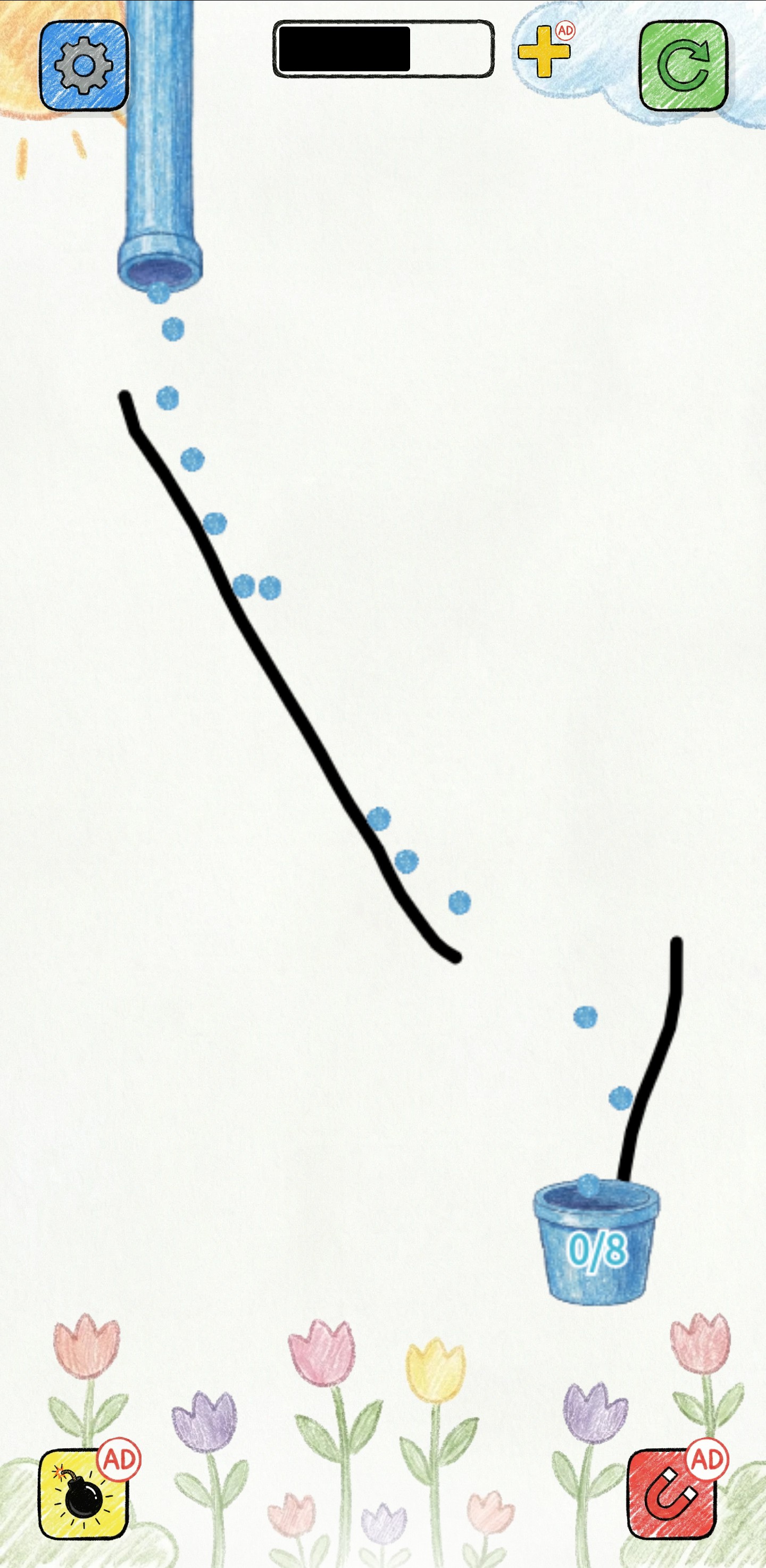 彩球瀑布-画线物理益智游戏截图