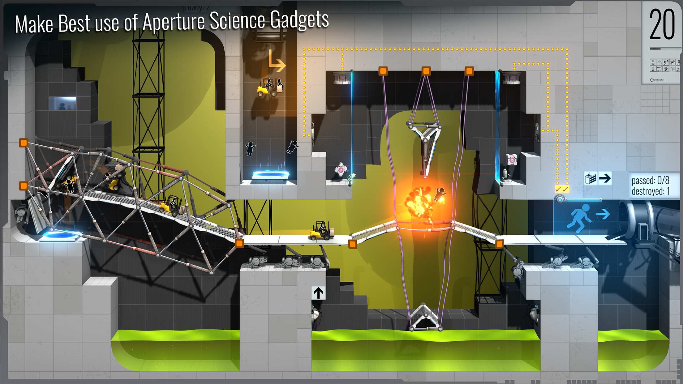 桥梁工程师：传送门（Bridge Constructor: Portal）截图