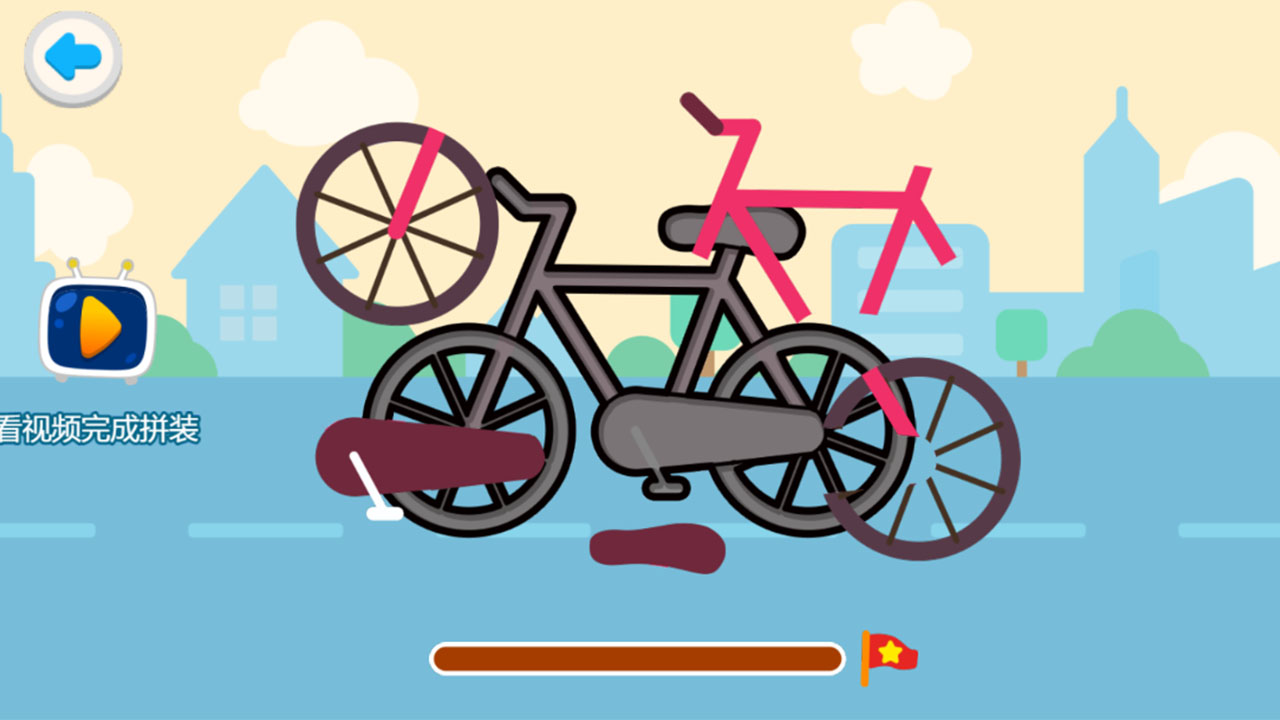 宝宝车车拼图游戏截图